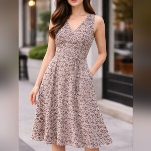 Ann taylor sleeveless chiffon dress